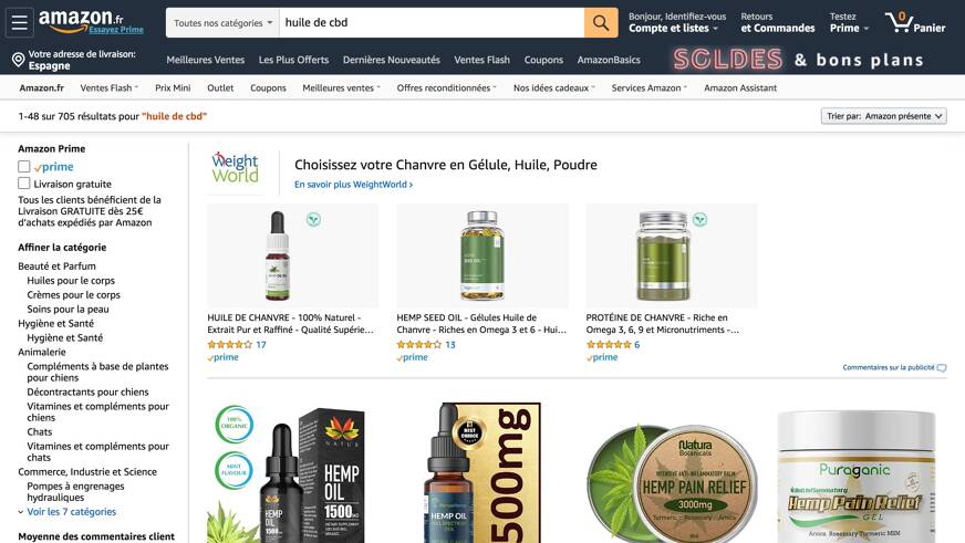 huile de cbd amazon